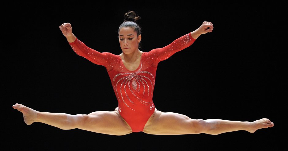 Sports gymnastics girls butt