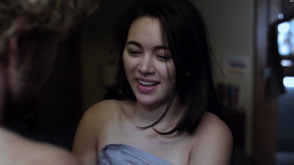 Naked Jessica on the veranda