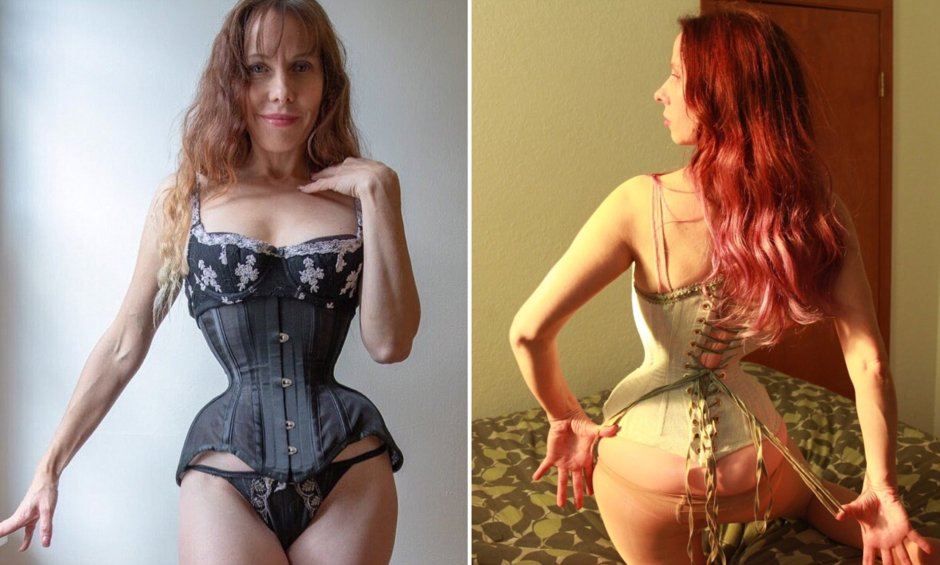 Girl in a corset