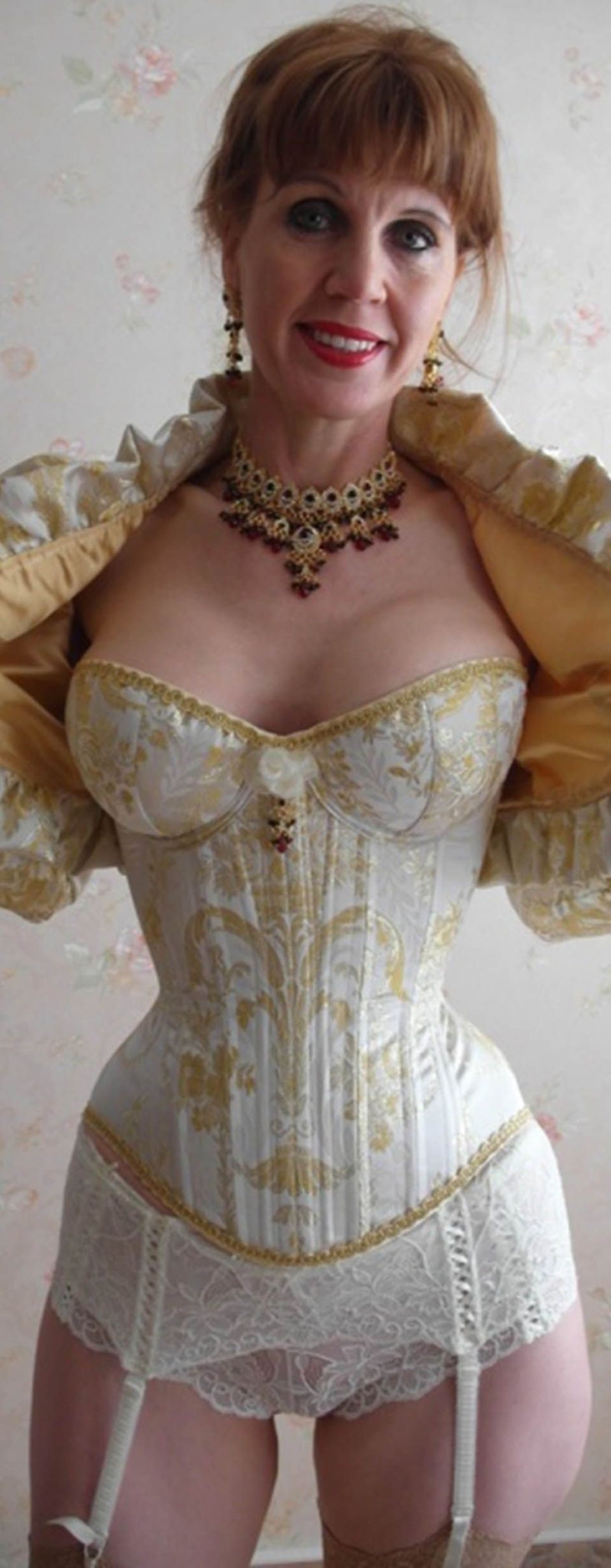 A woman with a long whip