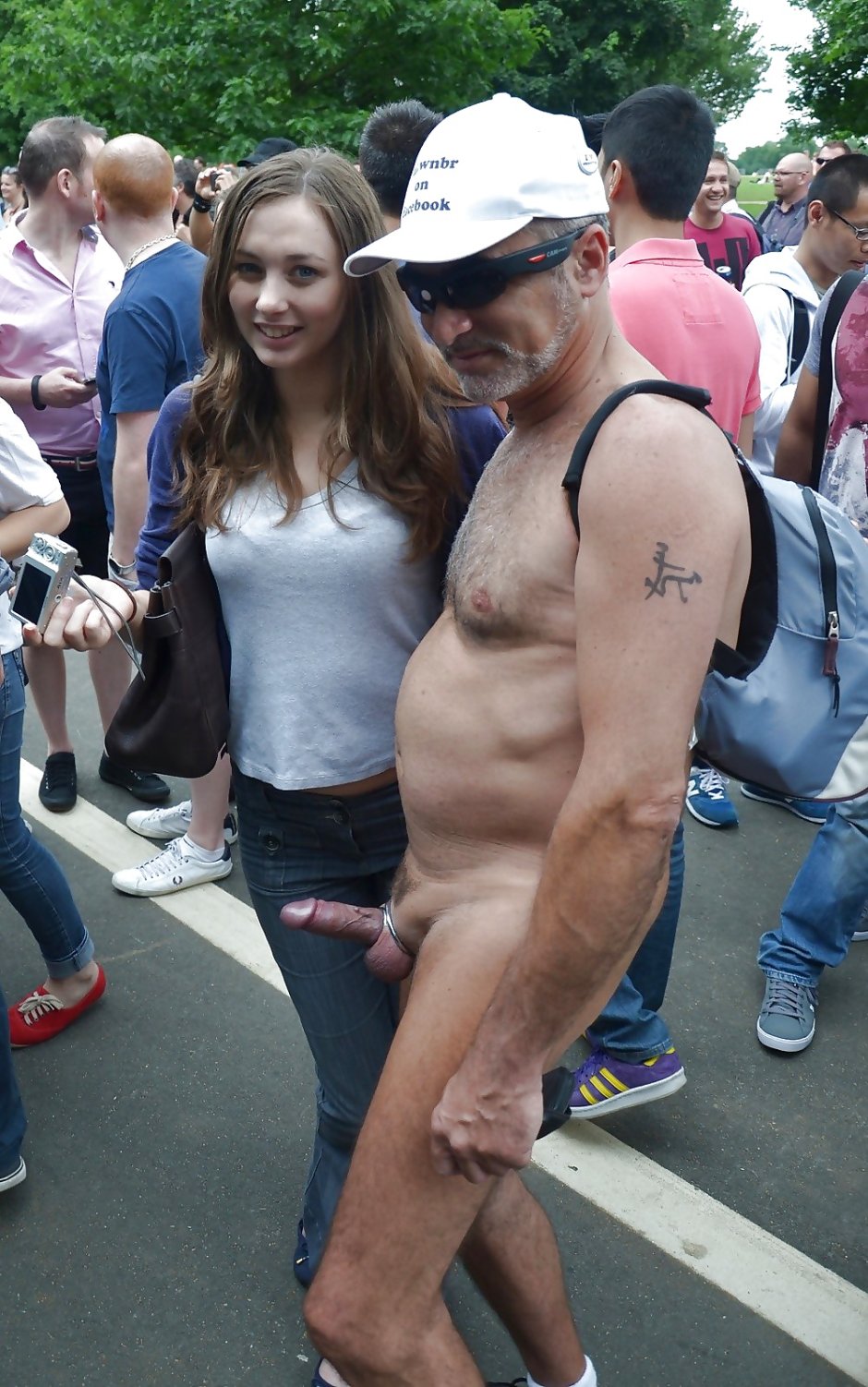 Naked men without panties