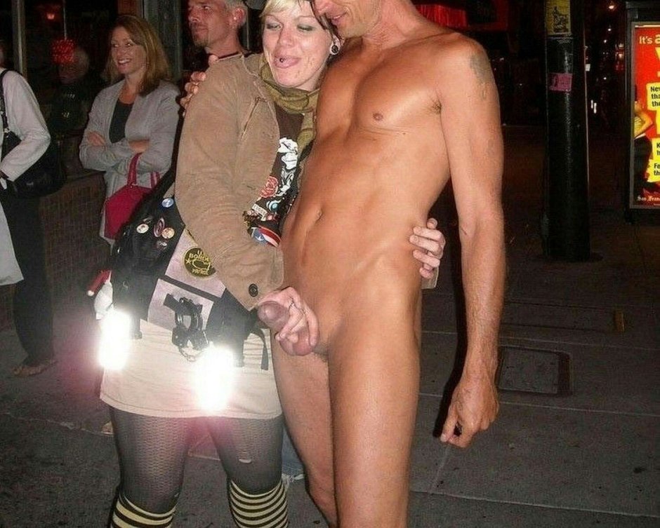 Naked women men in public