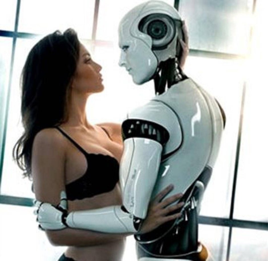 Girl and robot love