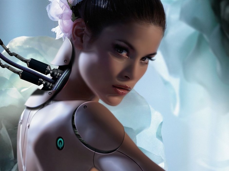 Wallpaper Woman Robot