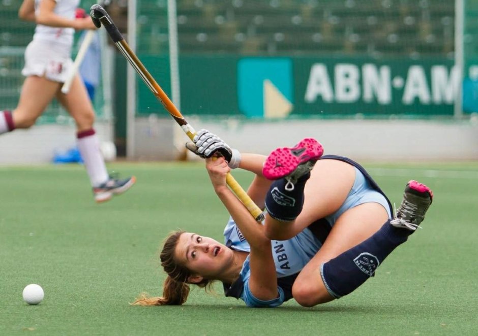 Hockey on the grass of the penalty