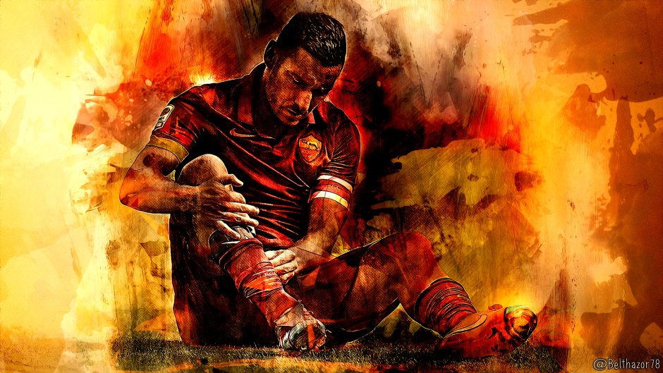 Totti and the artist