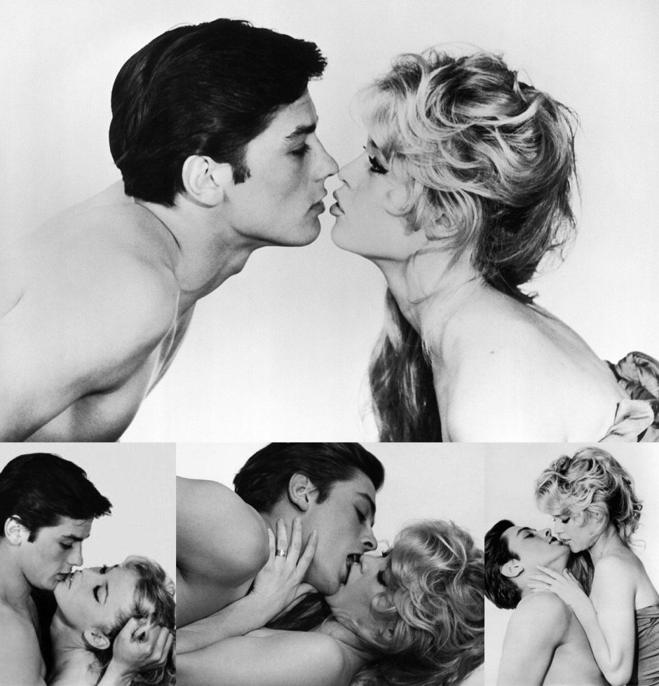 Brigitte Bardo and Alain Delon