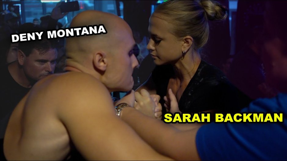 Sarah Backman Armwrestling
