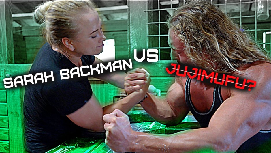 Sarah Backman Armwrestling