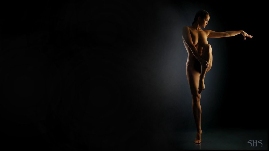 Erotic girls on a dark background