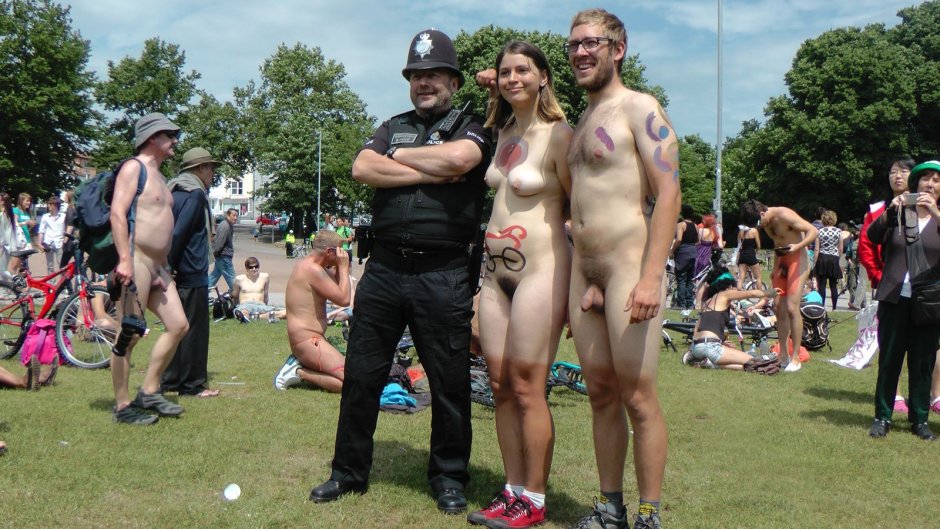 Naked bike races Naked women