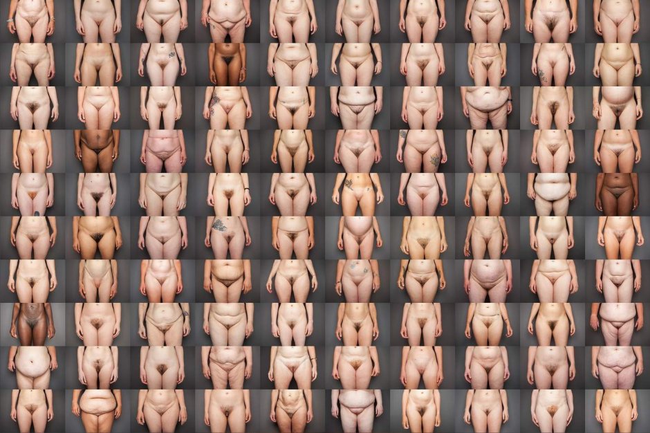 Types of figures of women's vaginas