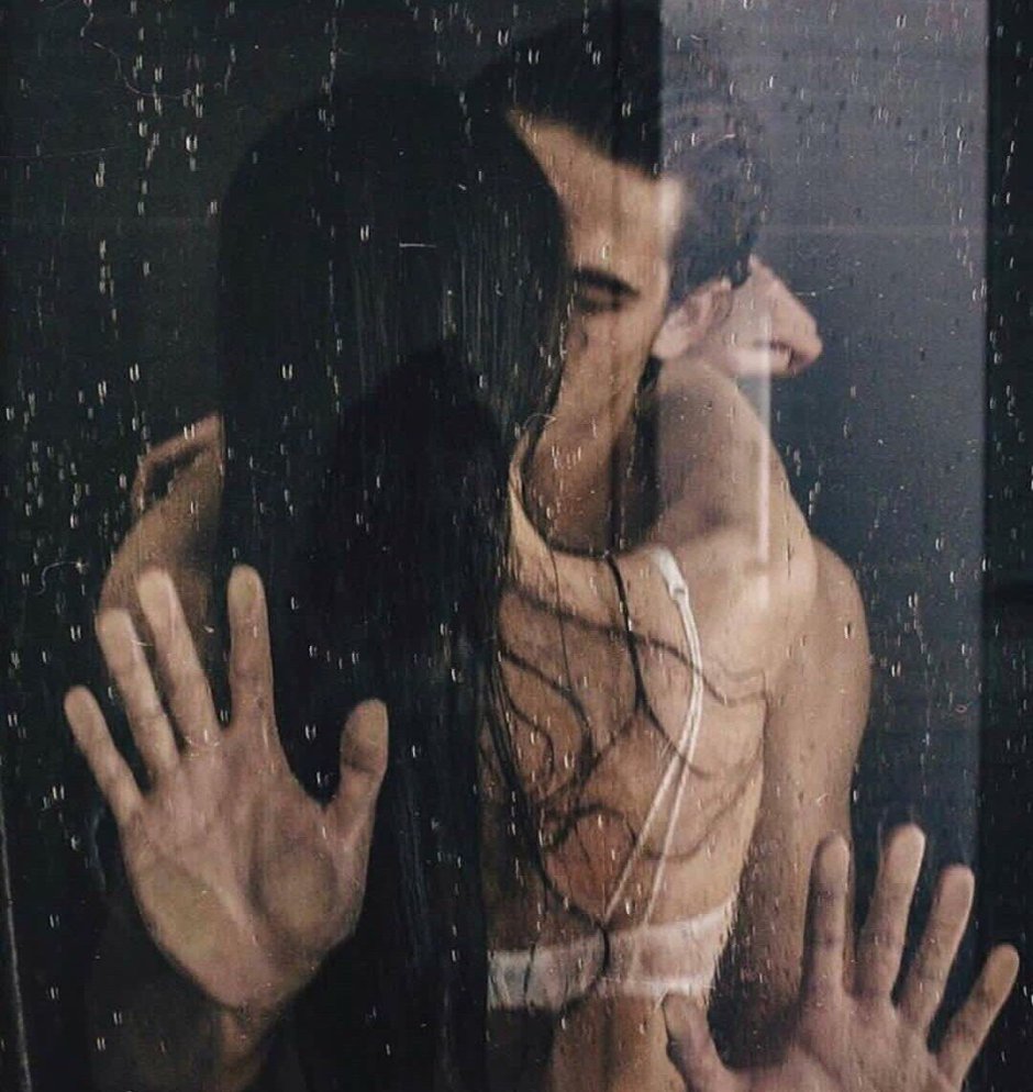 Boy and girl in the shower