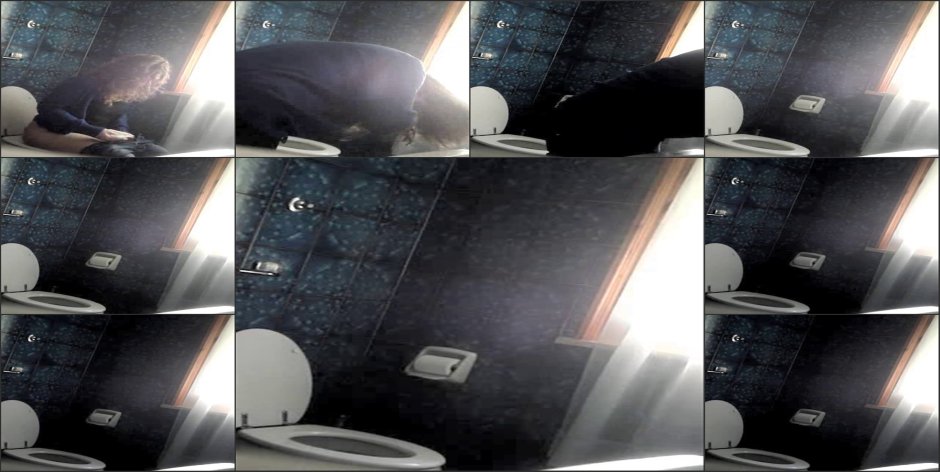 Hidden camera in women's toilet
