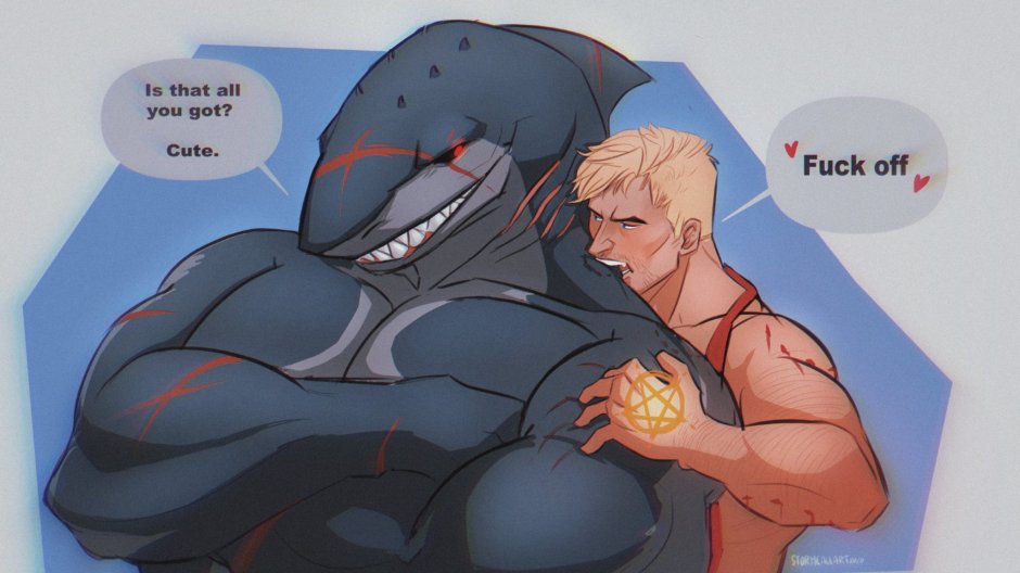 King Shark and Constantine