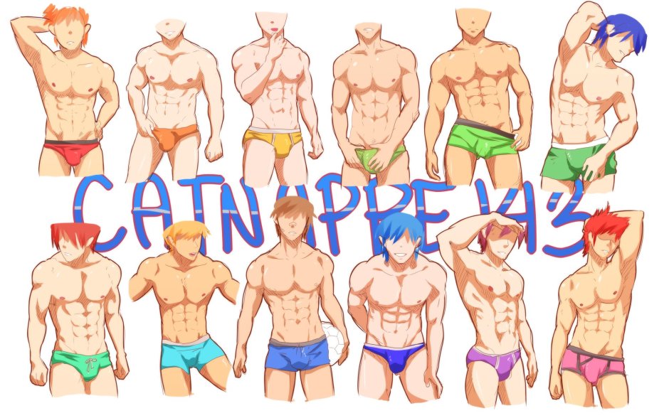 Naked male body Anatomy