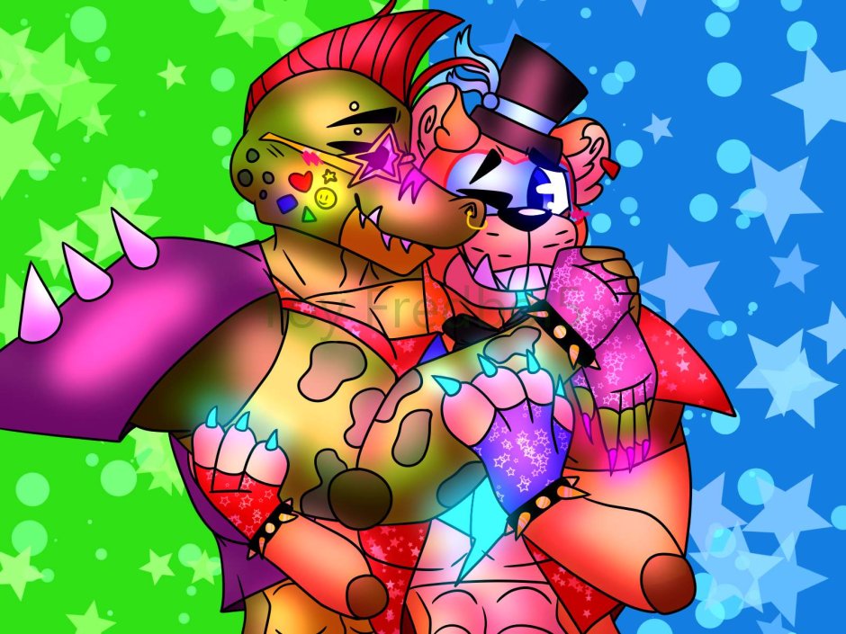 Glamrock Freddy X Monty