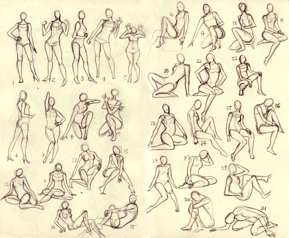 The main positions of the slave BDSM