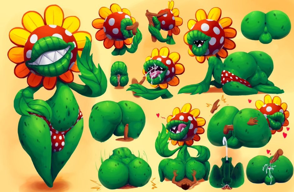 Plants vs zombies Plants Rule34 Tits