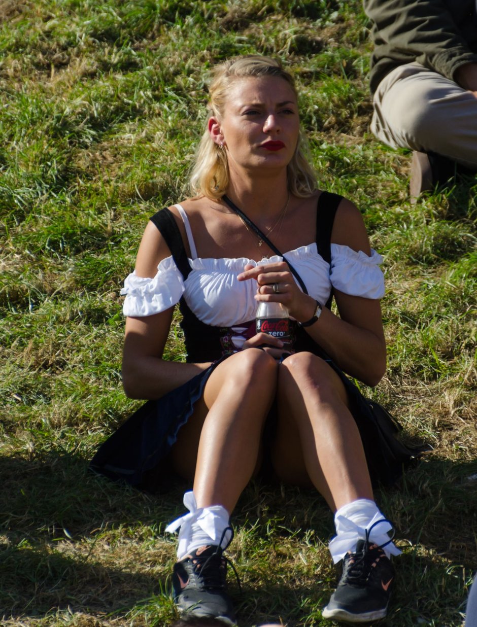 Oktoberfest under skirts of girls XXX