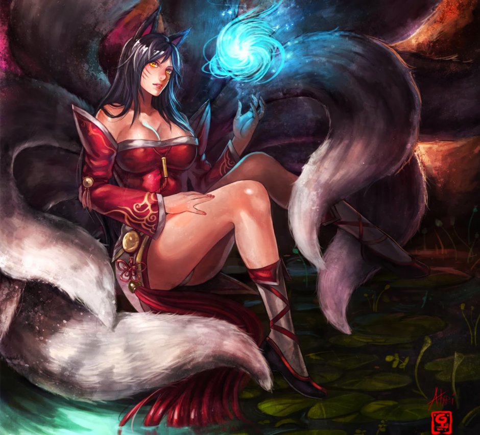 Ari League of Legends in a swimsuit