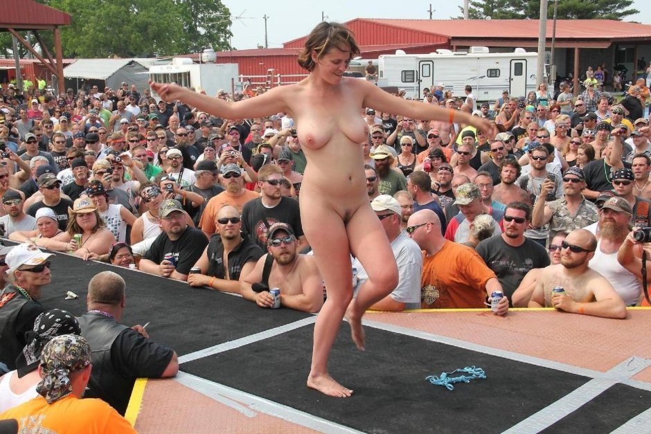 Naked race at the Festival in Denmark