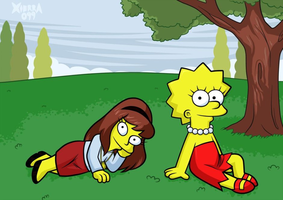 Simpsons Laura Powers and Bart