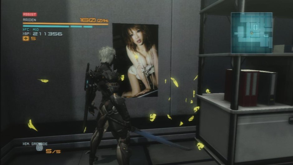 Metal Gear Rising Mission with a box