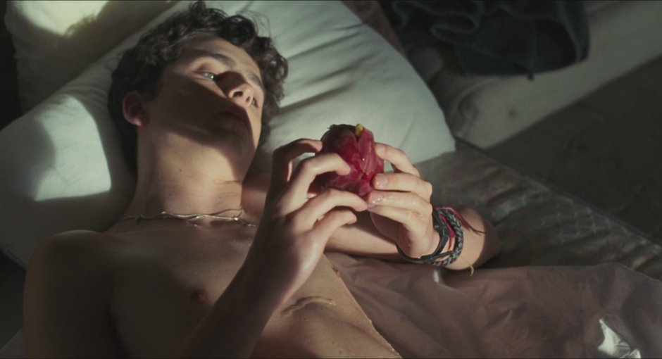 Elio plays the piano in call me with his name