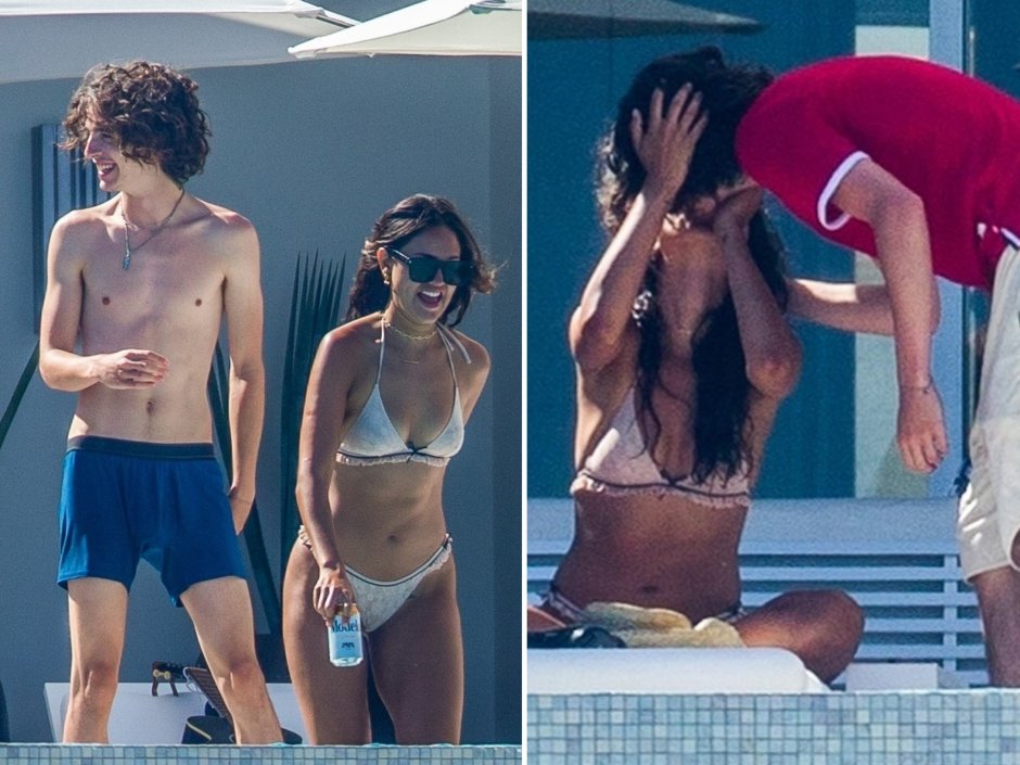 Timothee Chalamet and Eiza Gonzalez
