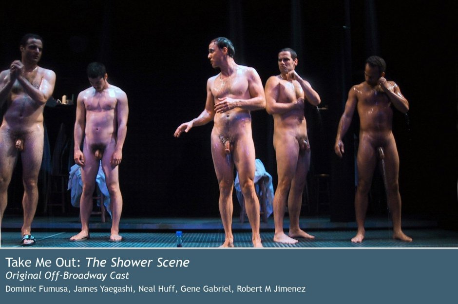 Backstage naked men