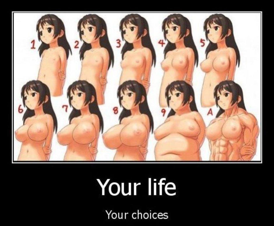 Naked women of different shapes