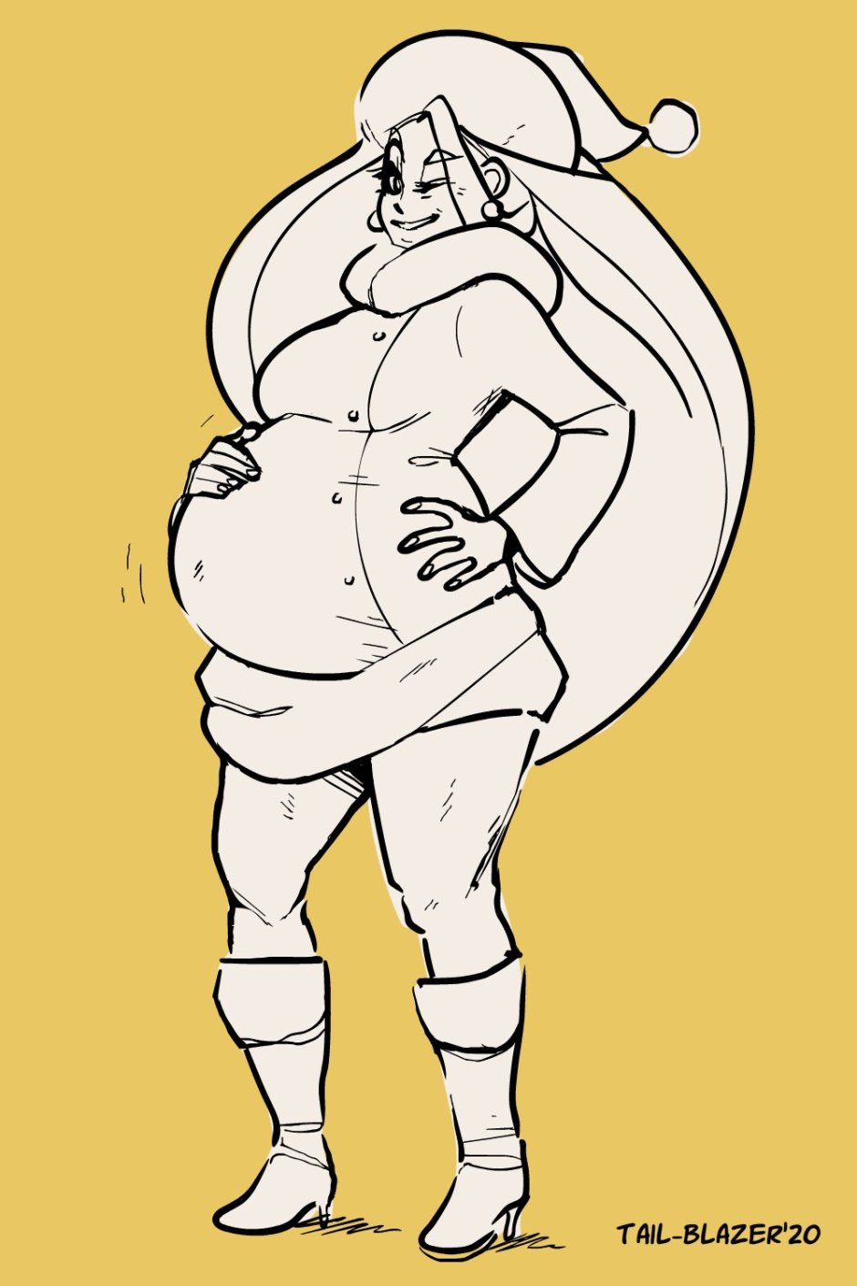 Eekat Melony in a dress