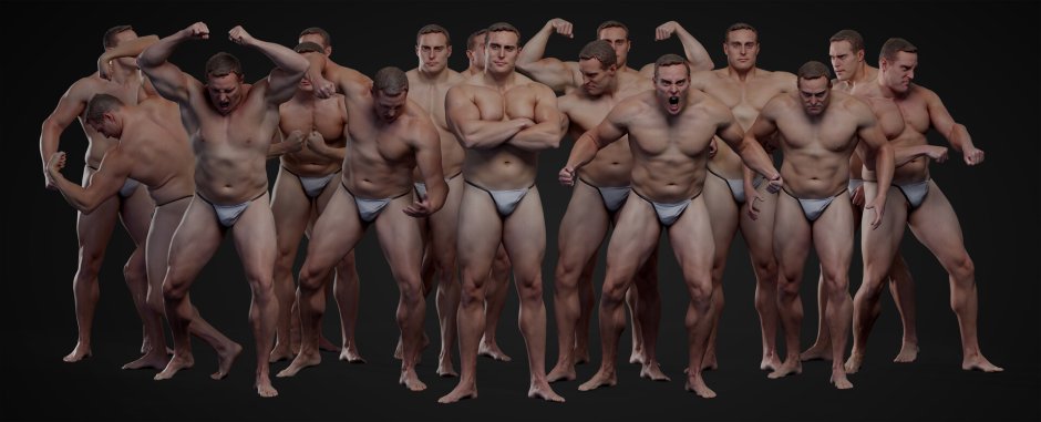 Many men with big dicks
