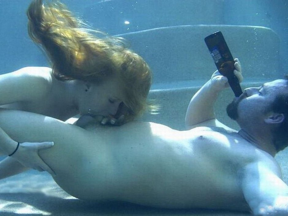 Diving nude