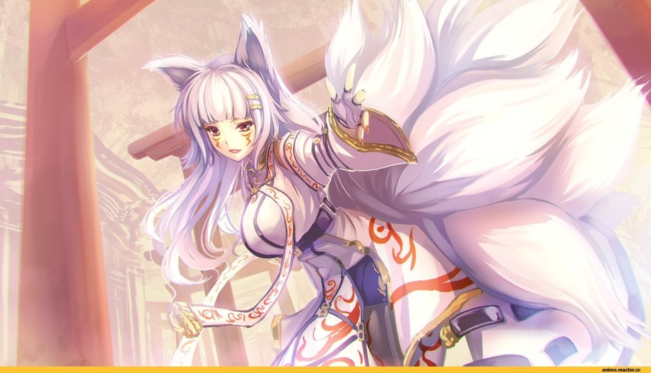 Kitsuna anime is white