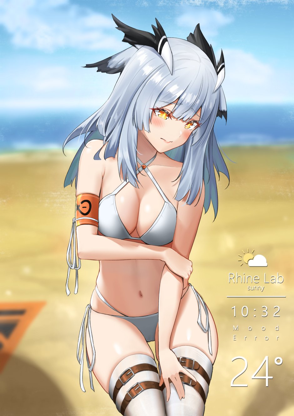 Ptilopsis Arknights Bikini
