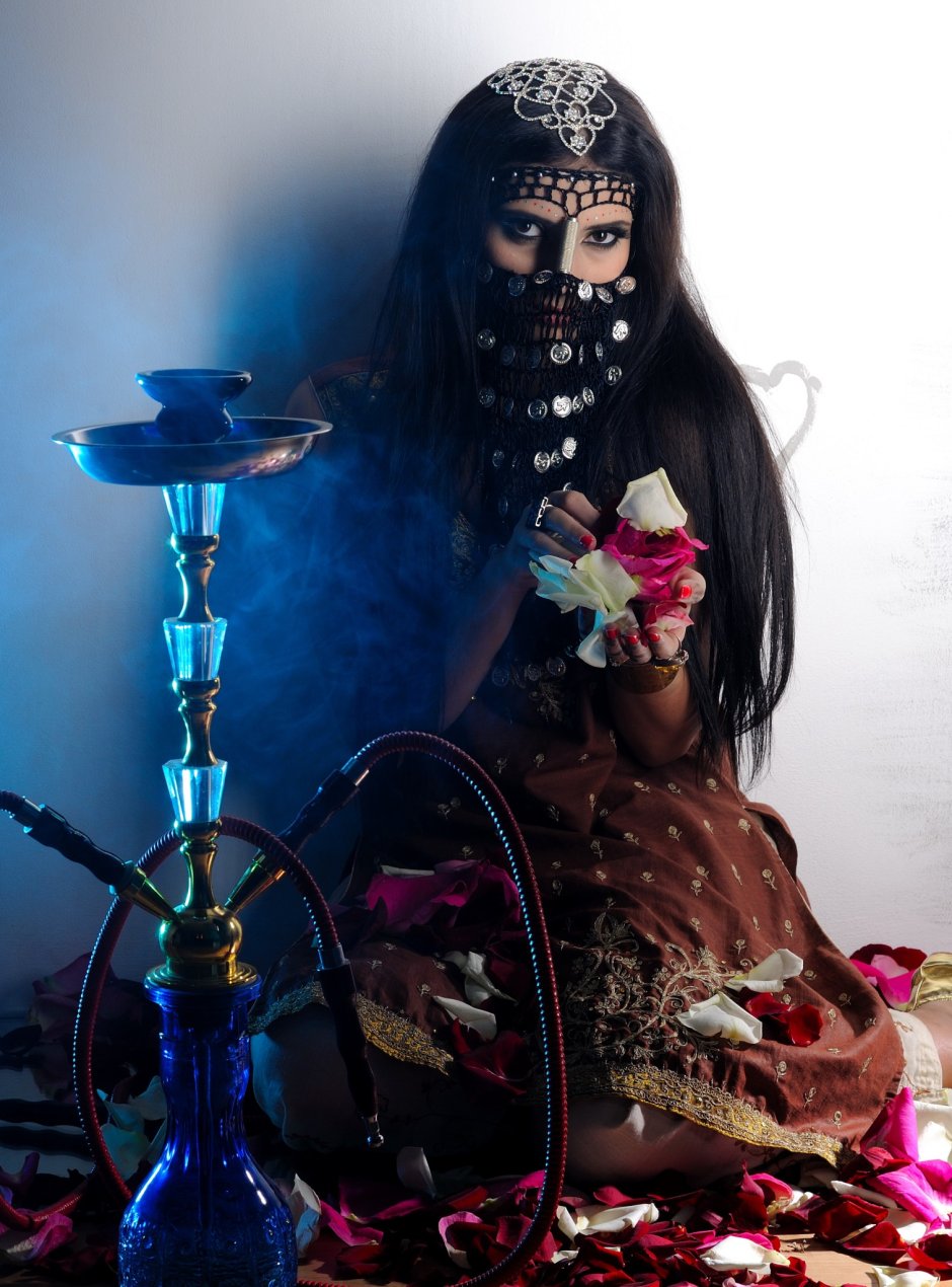 Asian girls with lights