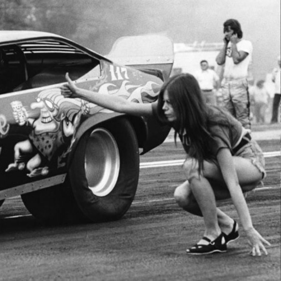 Girl and subwoofer