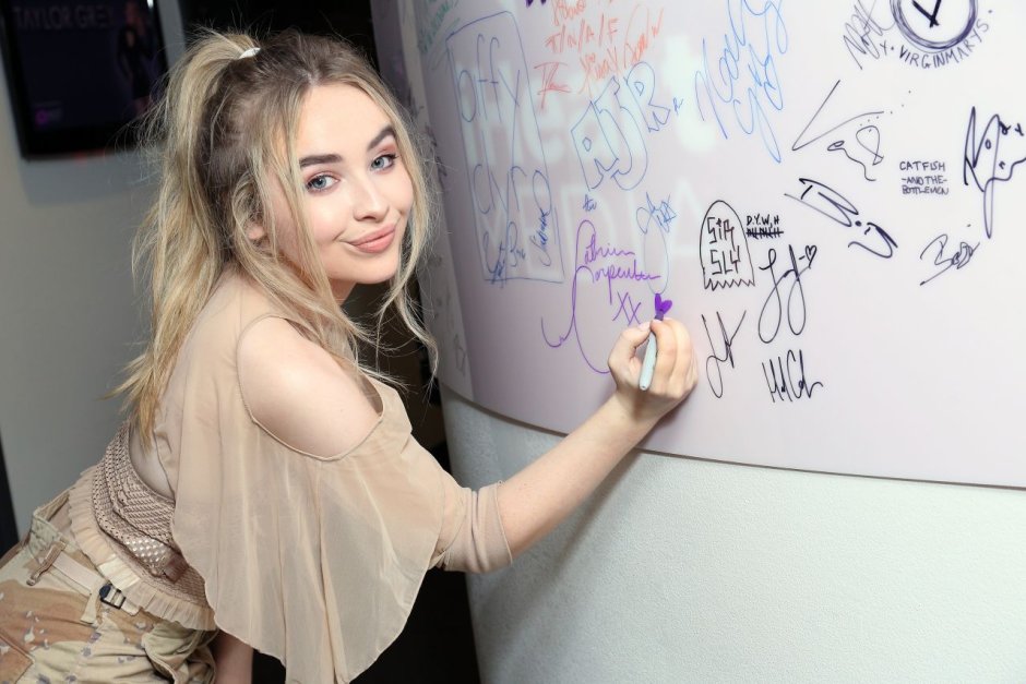 Sabrina Carpenter in a swimsuit