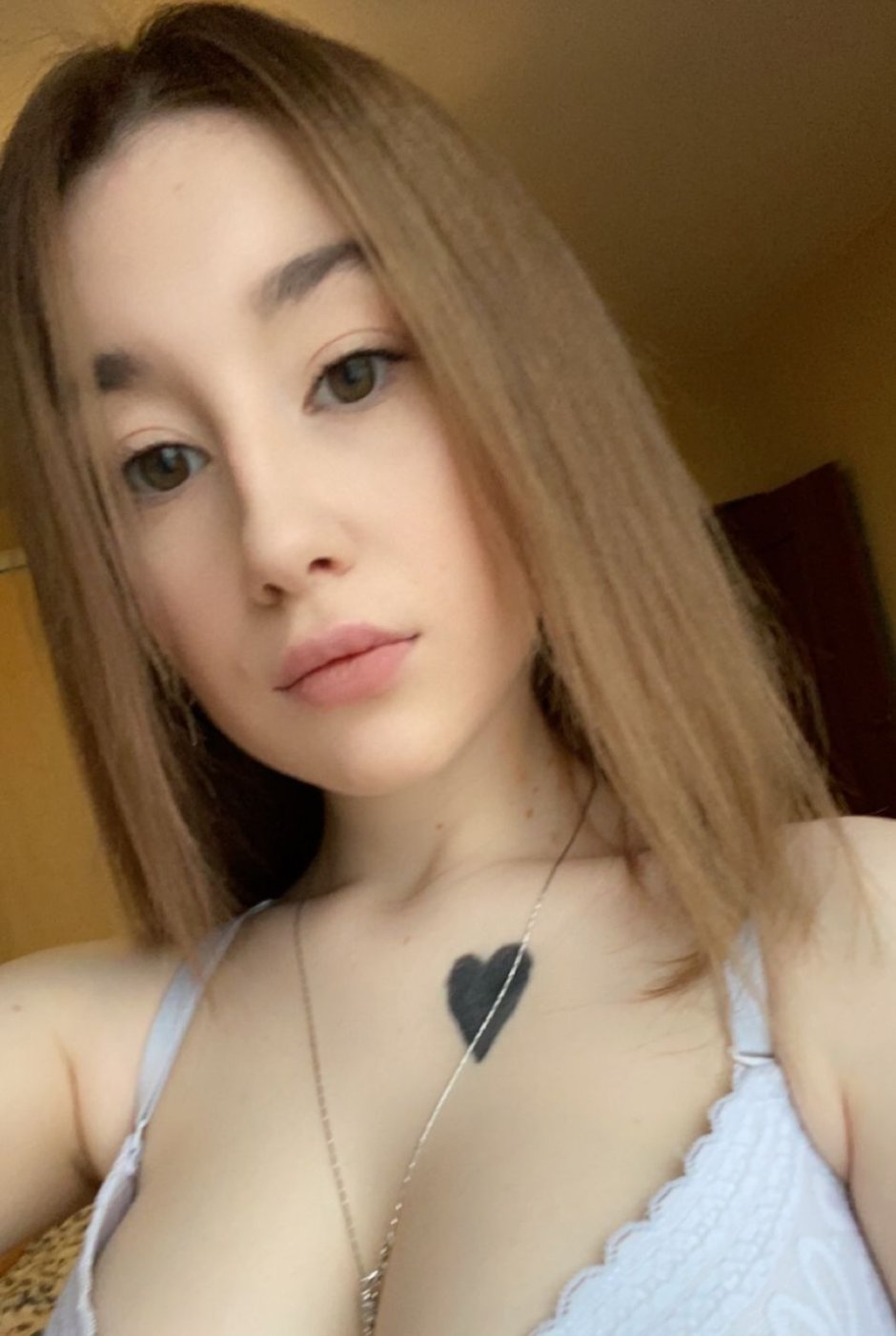 Girl in a T -shirt and underpants