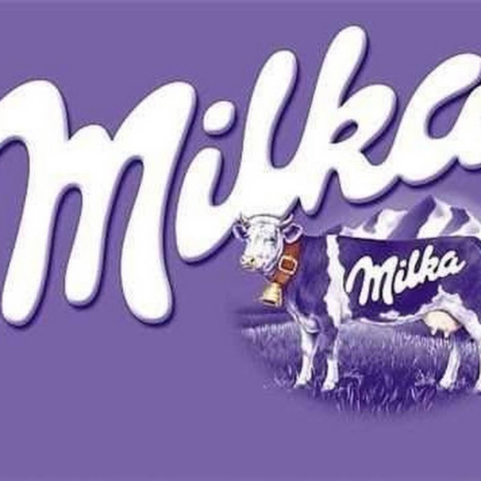 Chocolate Milka on a white background