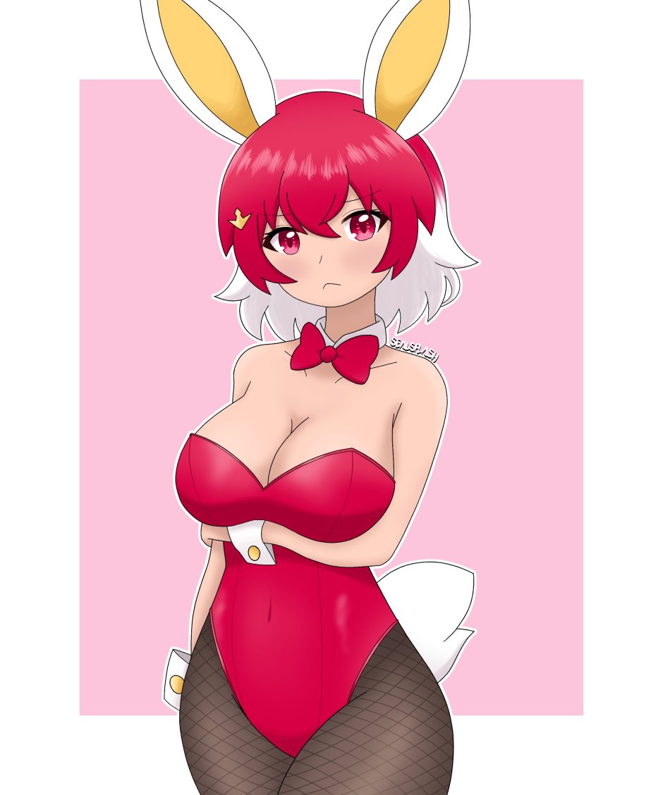 Asian in a playboy costume