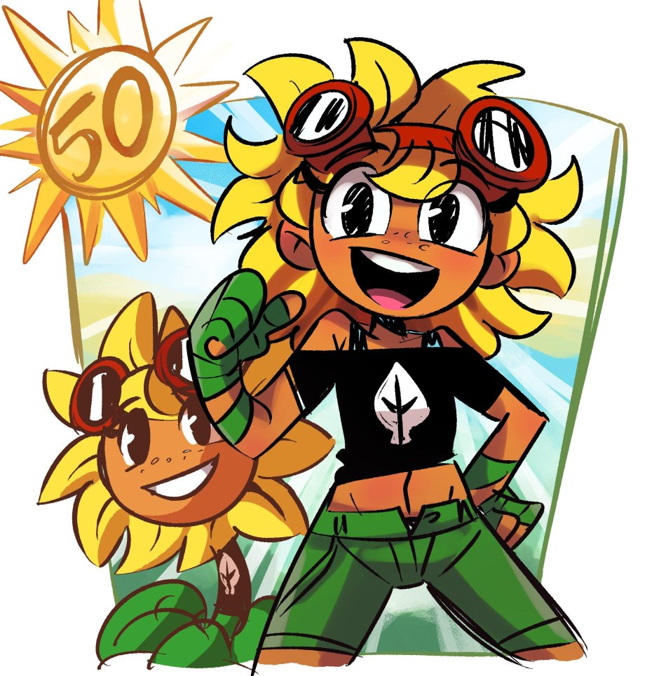Rule34 Plants against the zombie sunflower