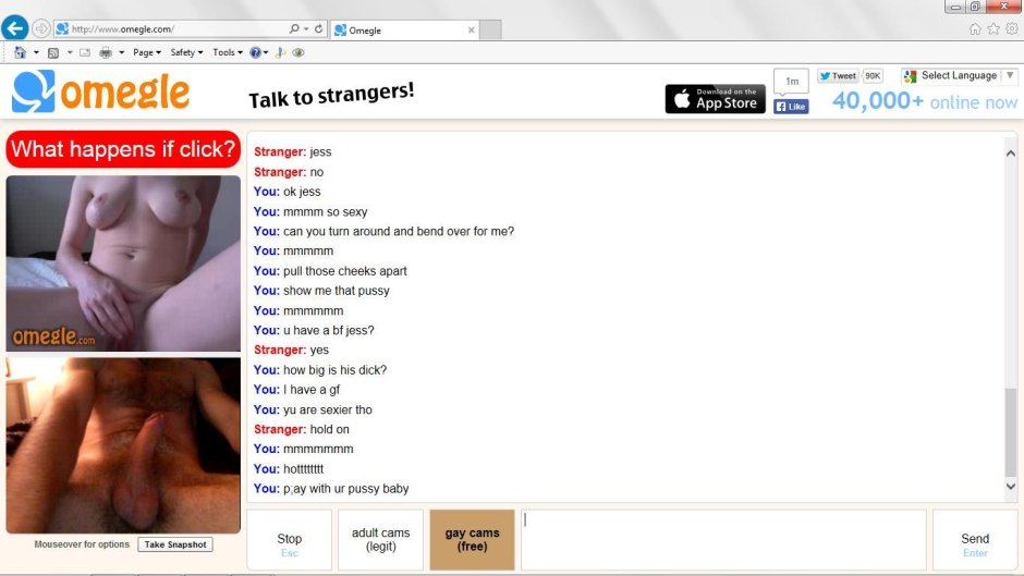 Omegle girls undress