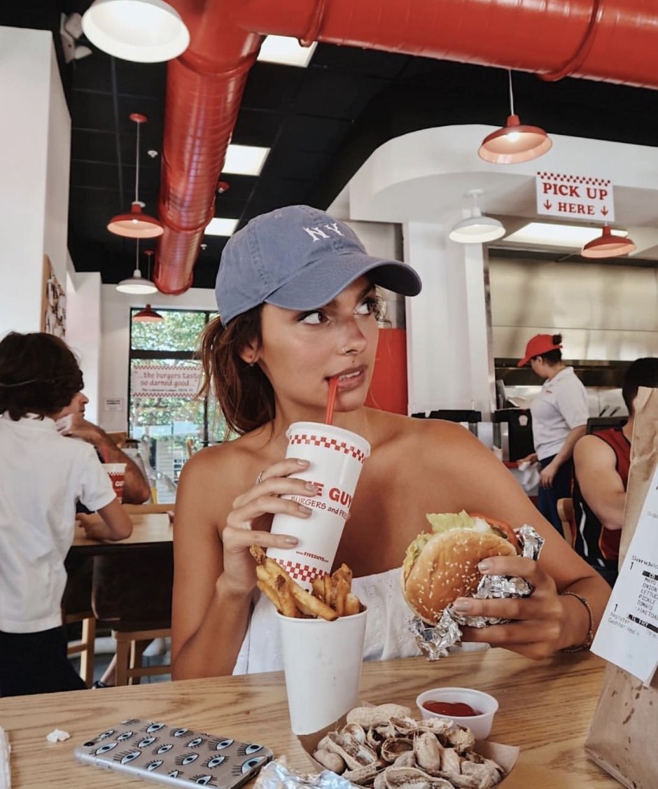 Girl in McDonald's