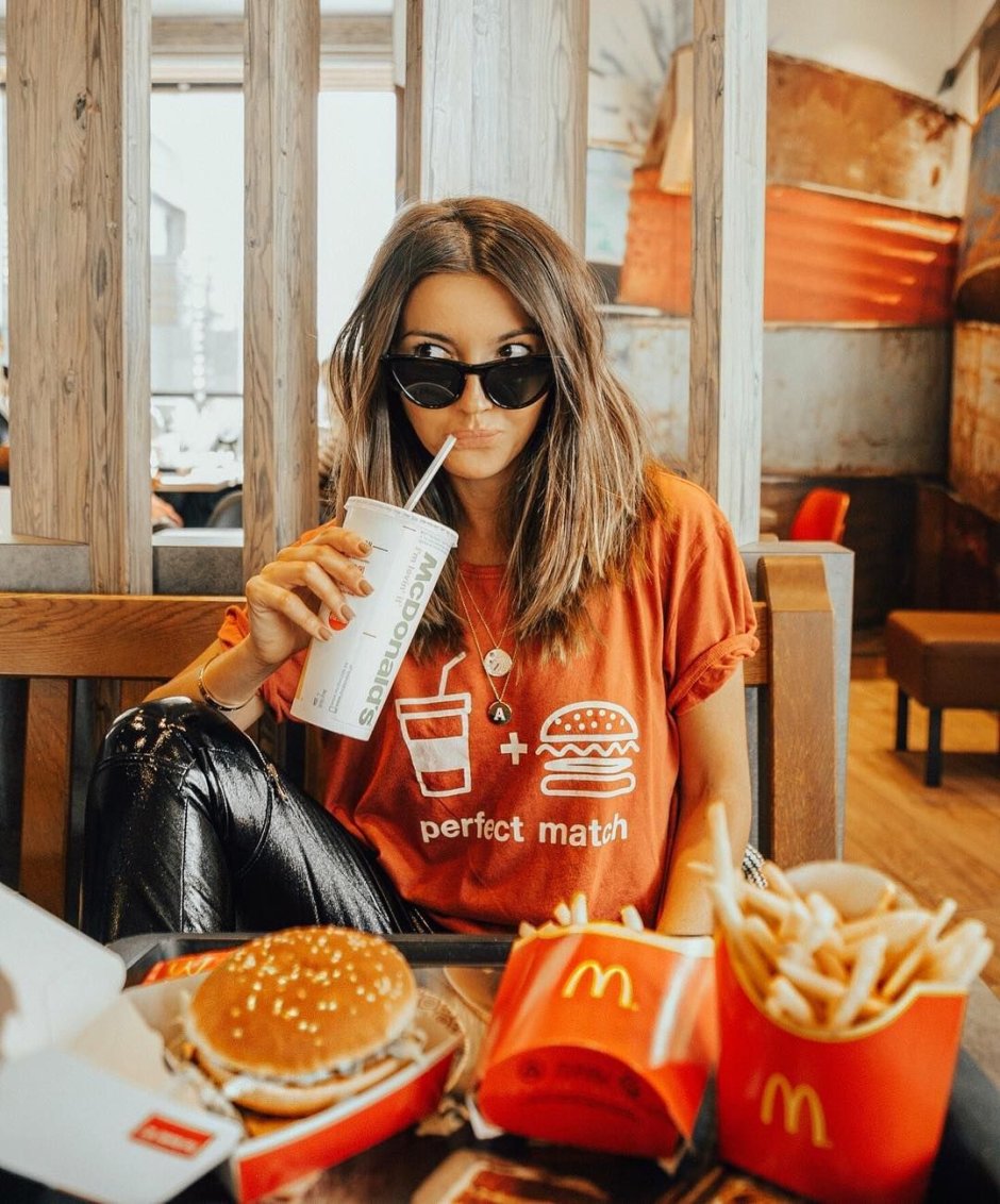 Photoshoot in McDonald's