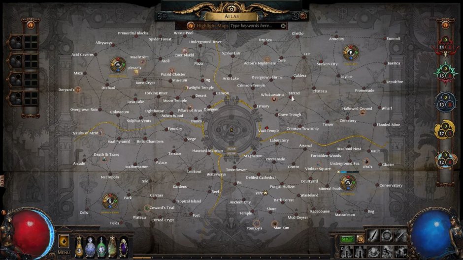 PoE map
