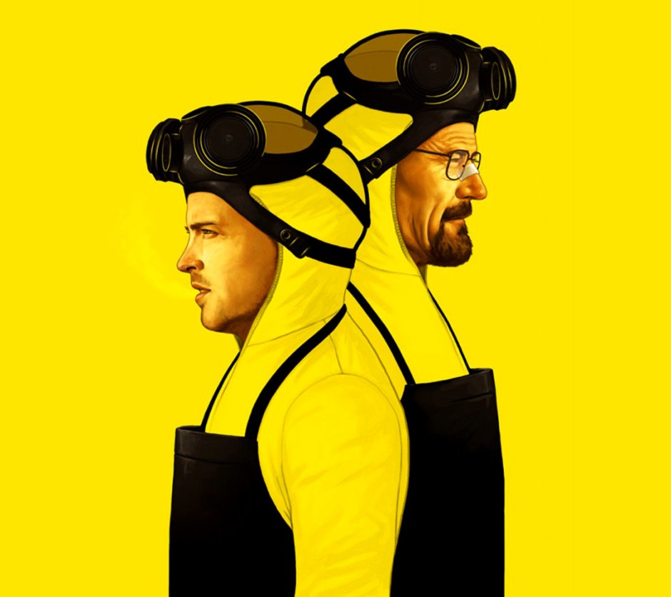 Walter White and Jesse Pinkman
