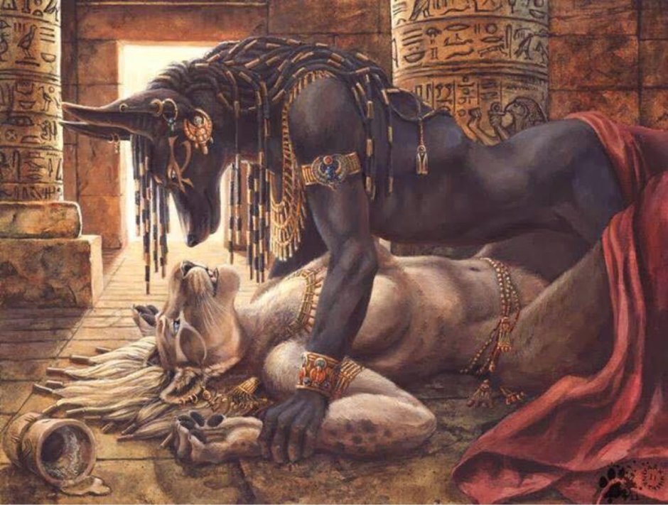 Goddess Anubis and goddess Bastet Hentai